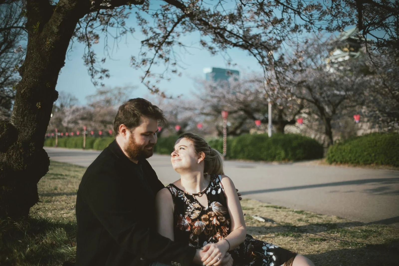 Cherry blossom proposal photoshoot at Osaka Castle 23 of 29