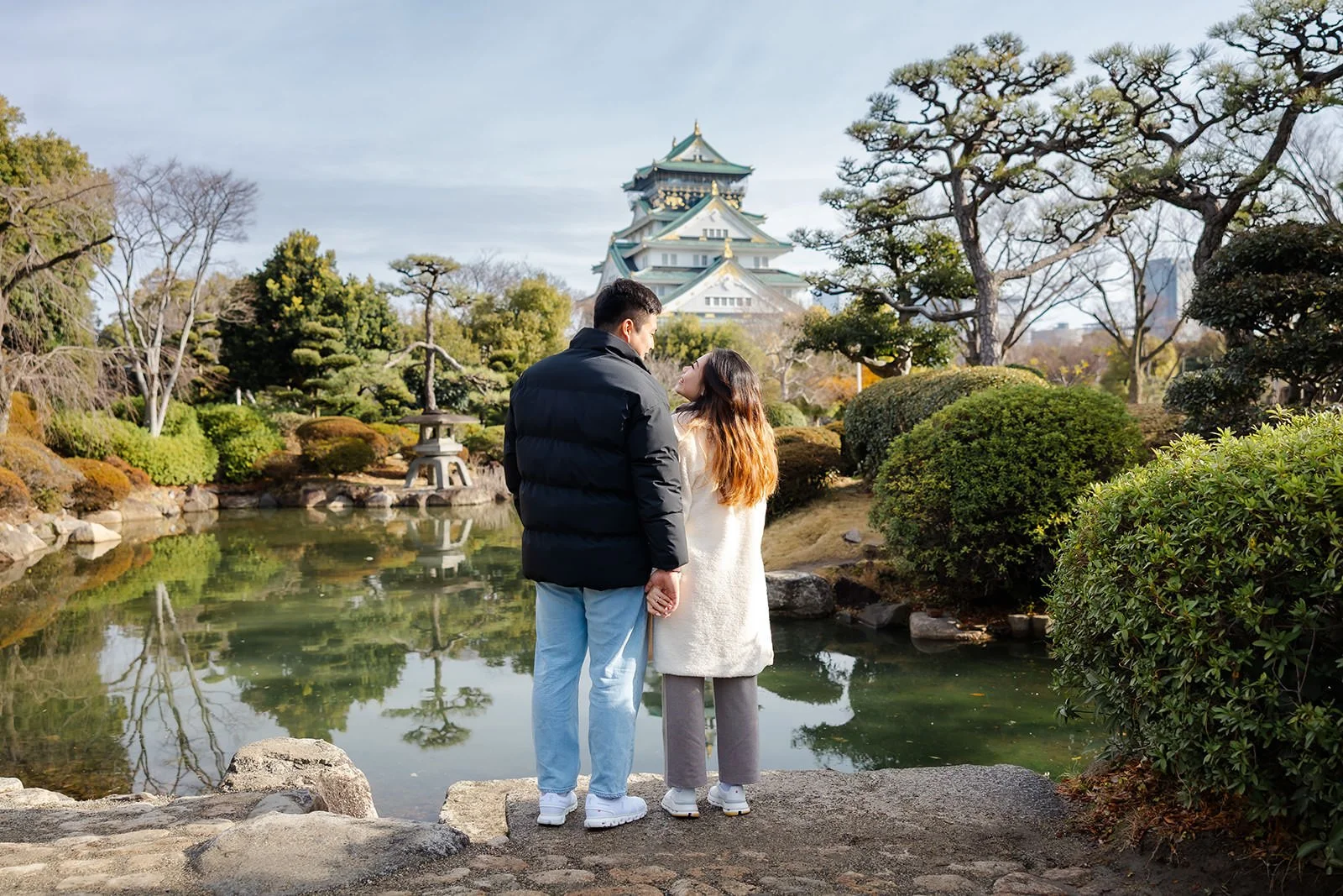 Plum blossom proposal photoshoot at Osaka Castle 8 of 29