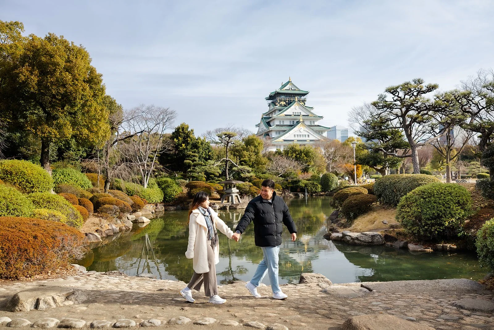 Plum blossom proposal photoshoot at Osaka Castle 14 of 29