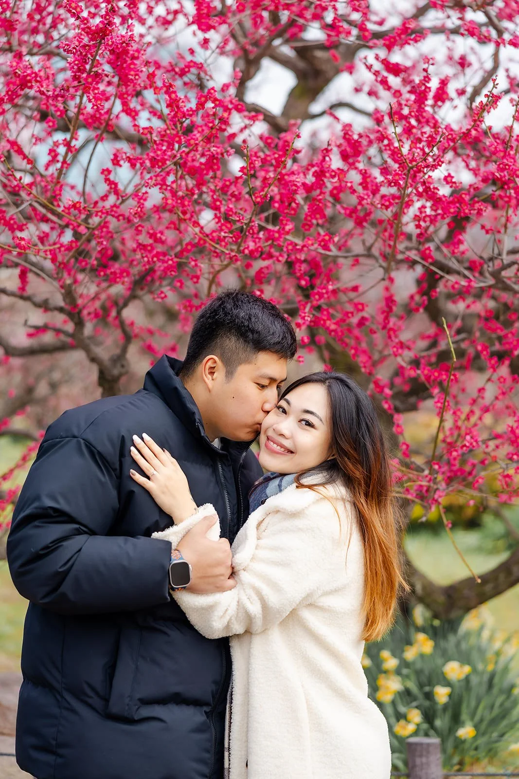 Plum blossom proposal photoshoot at Osaka Castle 22 of 29