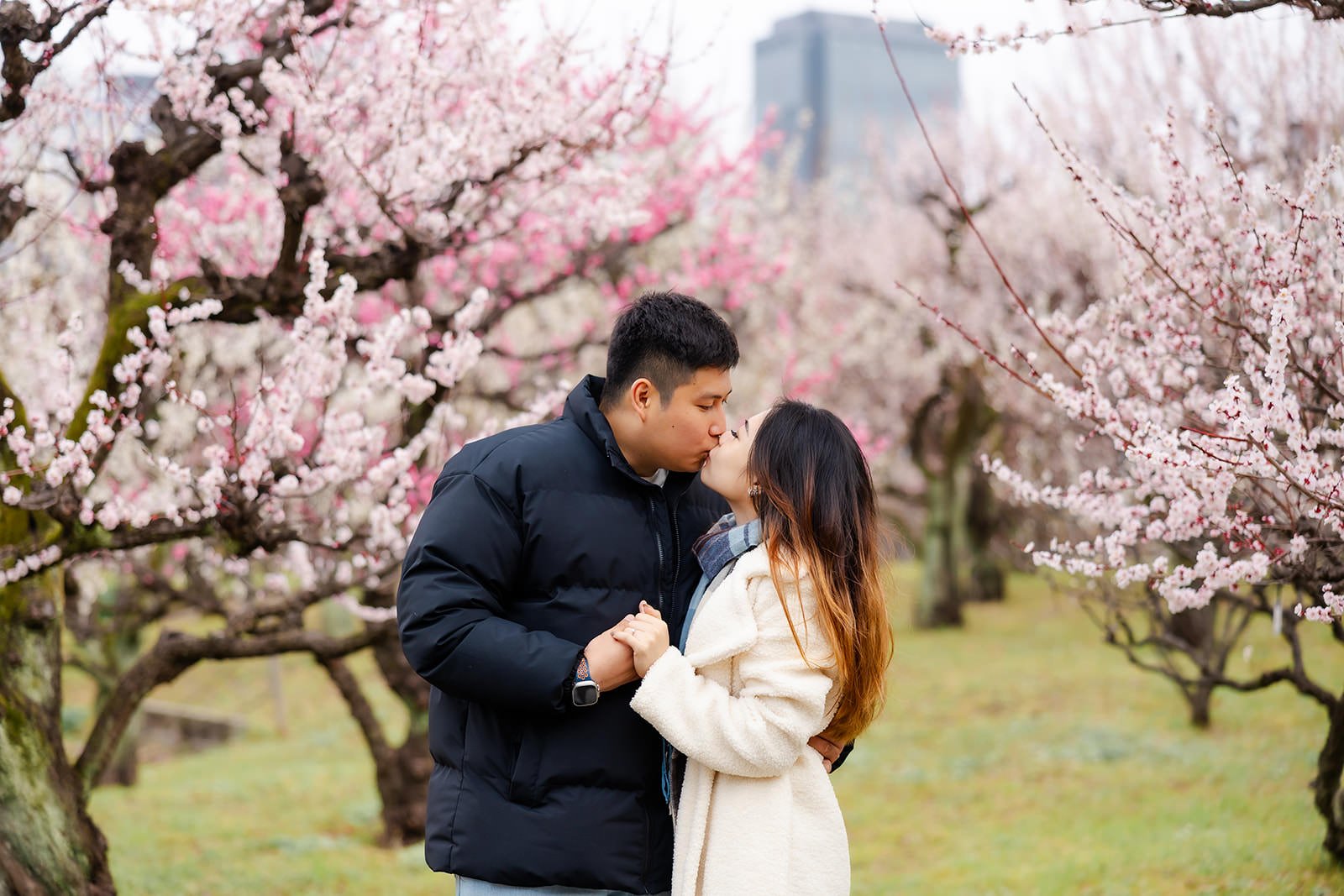 Plum blossom proposal photoshoot at Osaka Castle 25 of 29