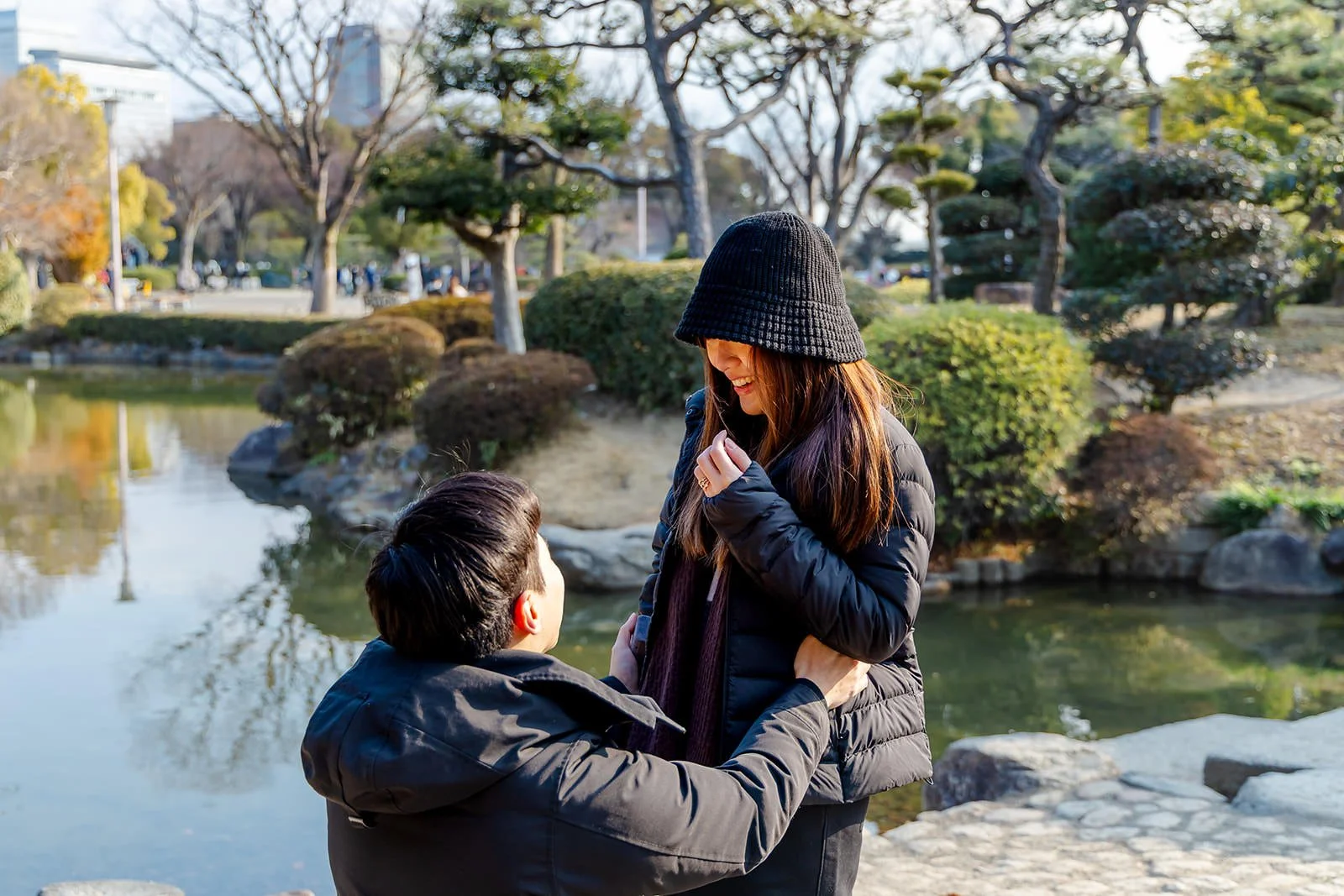 Winter proposal photoshoot at Osaka Castle 6 of 30