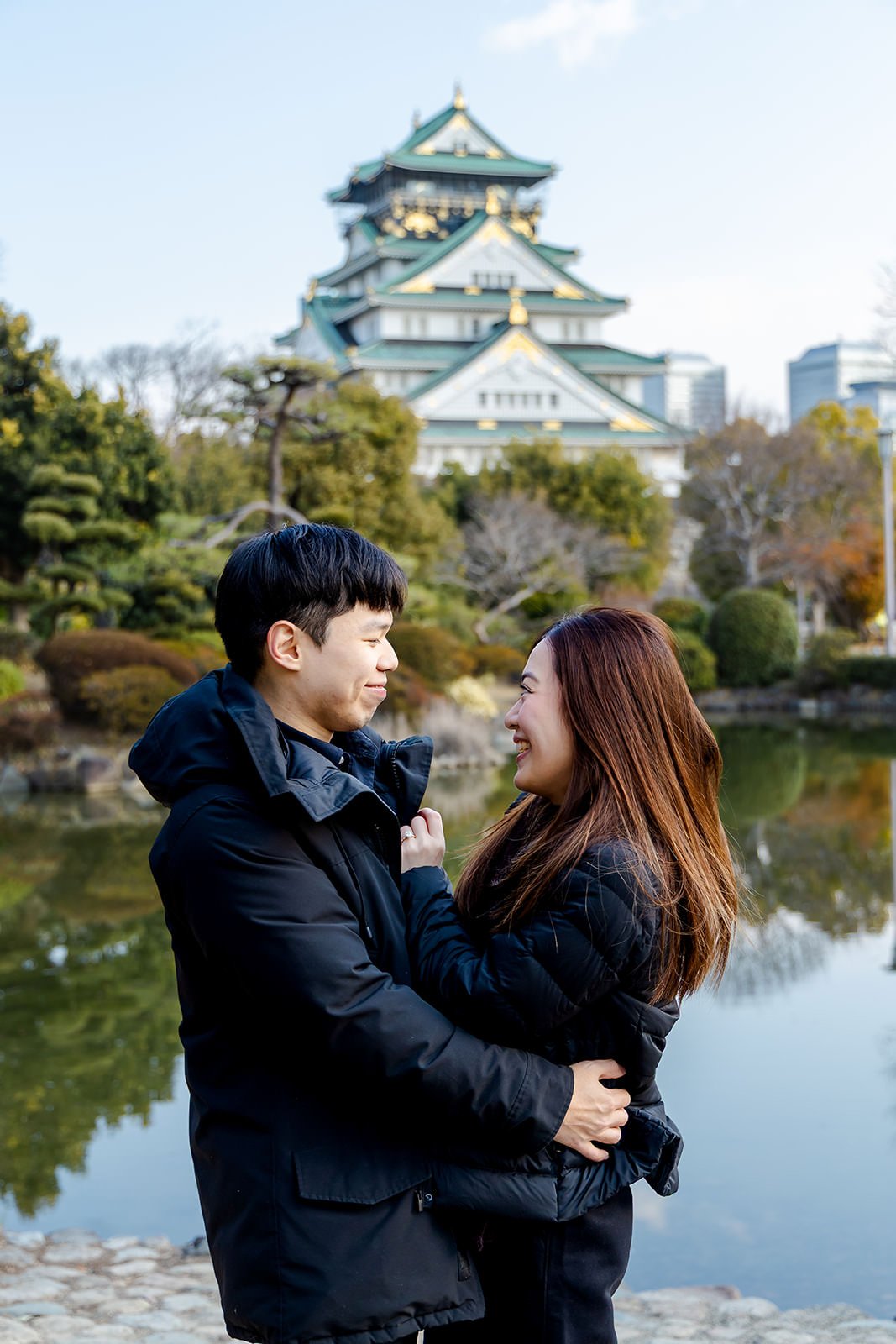 Winter proposal photoshoot at Osaka Castle 13 of 30