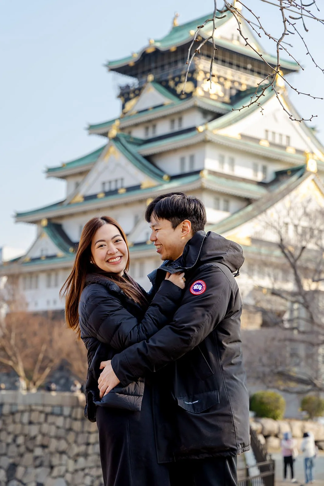 Winter proposal photoshoot at Osaka Castle 17 of 30