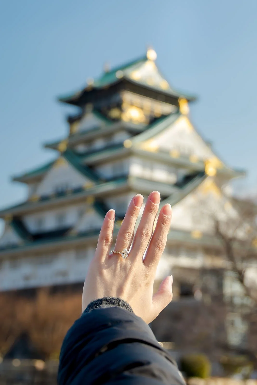 Winter proposal photoshoot at Osaka Castle 21 of 30