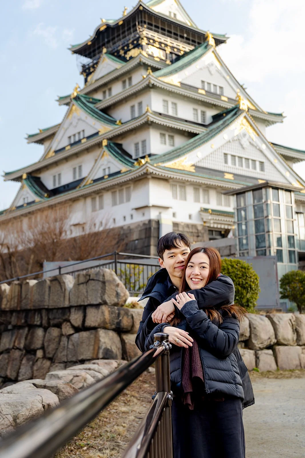 Winter proposal photoshoot at Osaka Castle 22 of 30