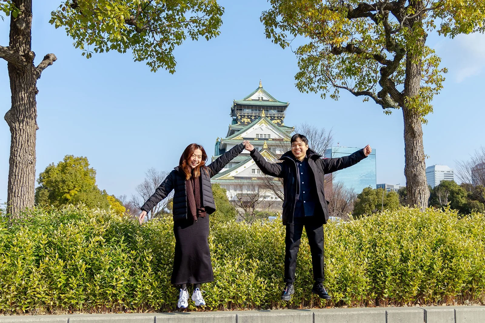 Winter proposal photoshoot at Osaka Castle 23 of 30