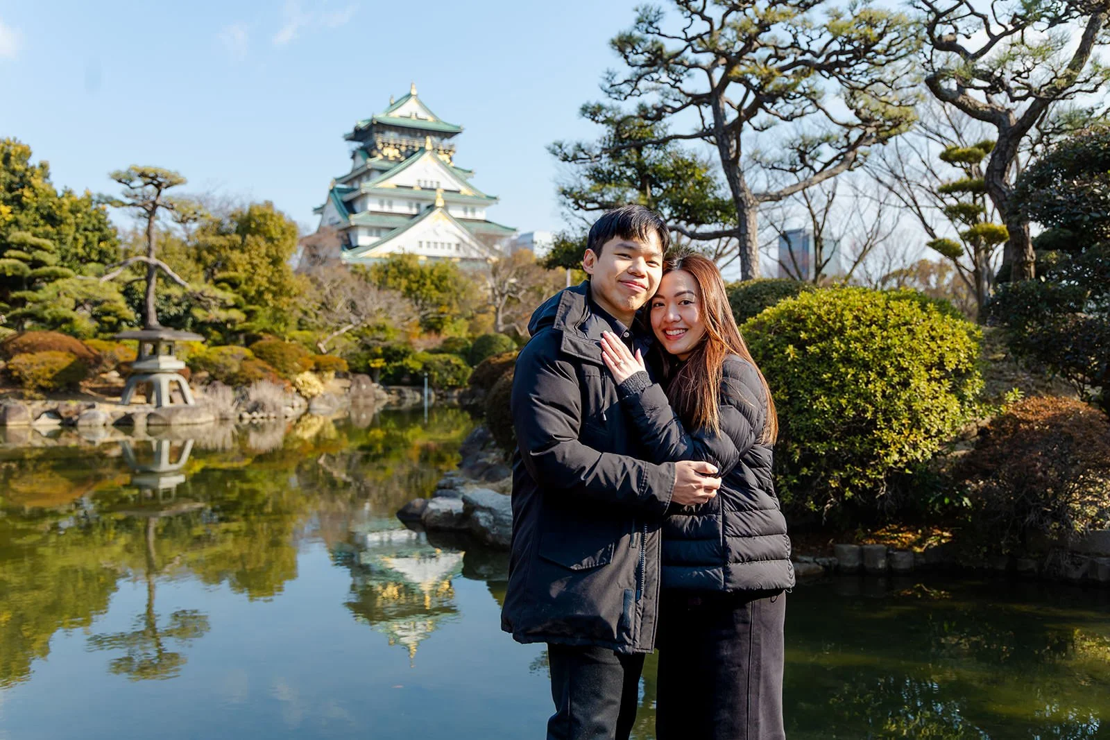 Winter proposal photoshoot at Osaka Castle 24 of 30