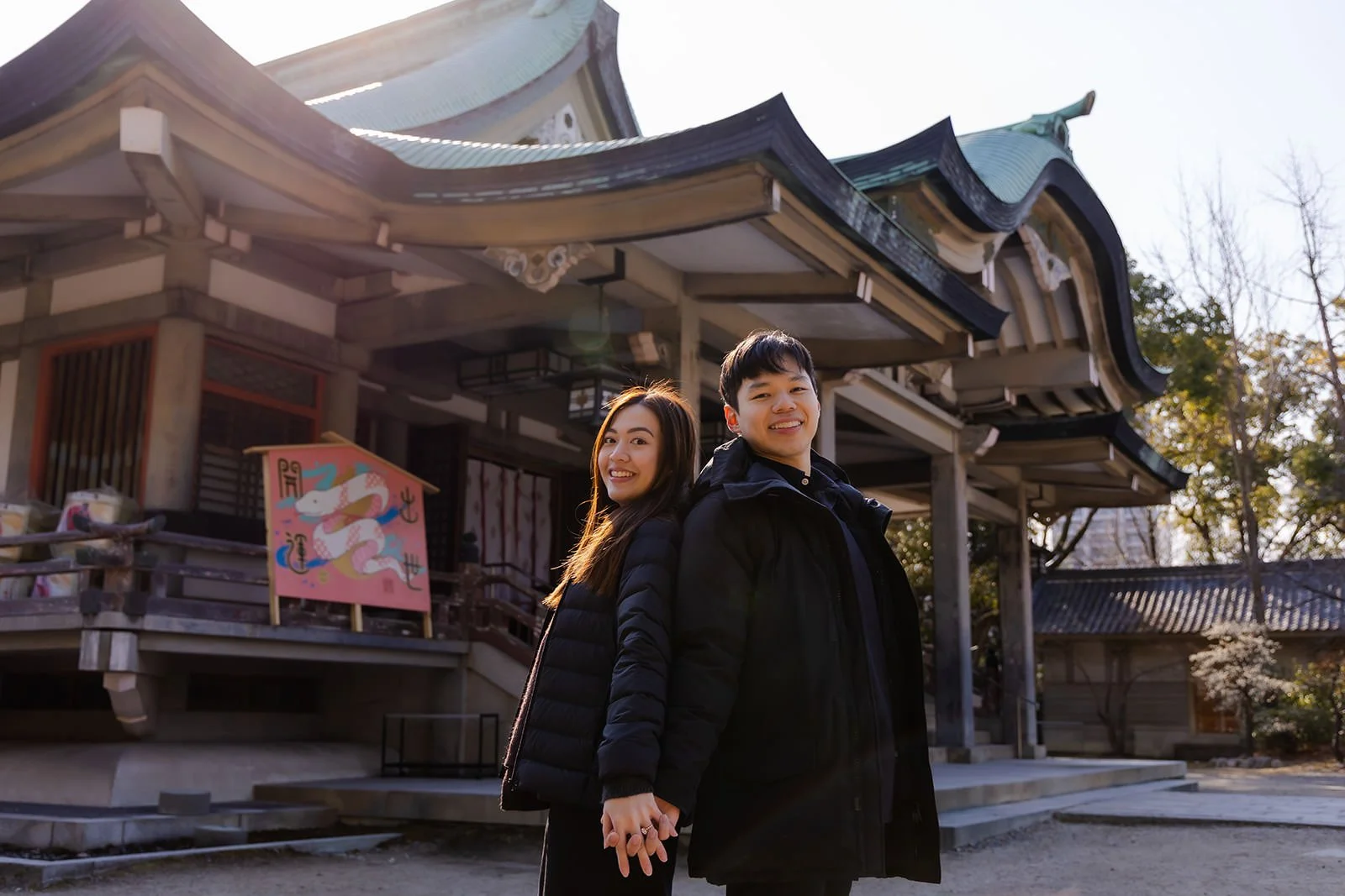 Winter proposal photoshoot at Osaka Castle 29 of 30