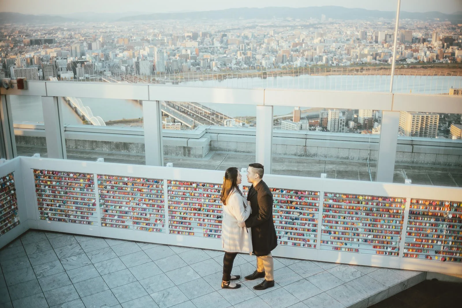 Sunset proposal photoshoot at Umeda Sky Building 2 of 21