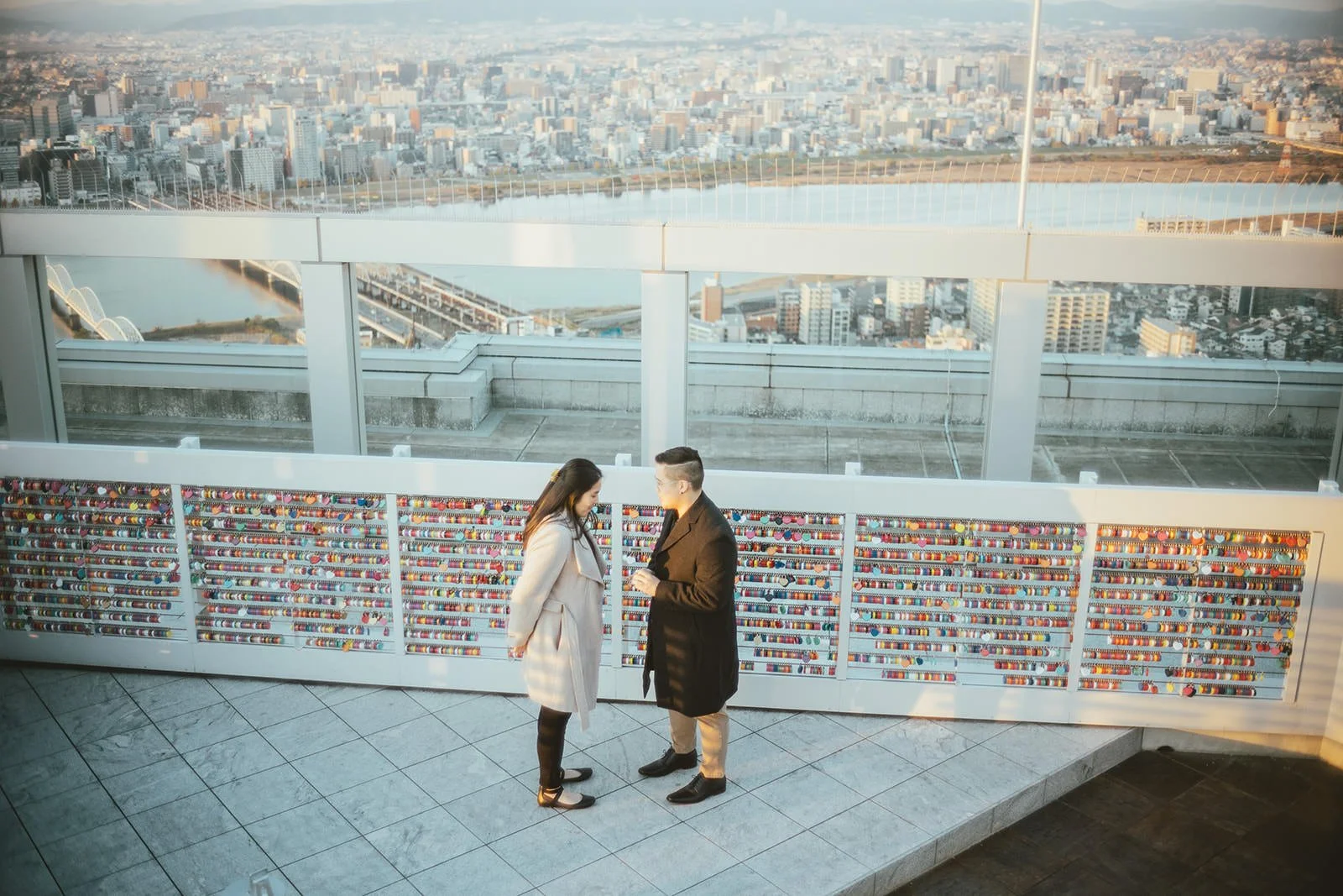 Sunset proposal photoshoot at Umeda Sky Building 3 of 21