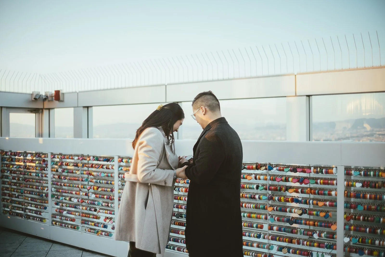 Sunset proposal photoshoot at Umeda Sky Building 6 of 21
