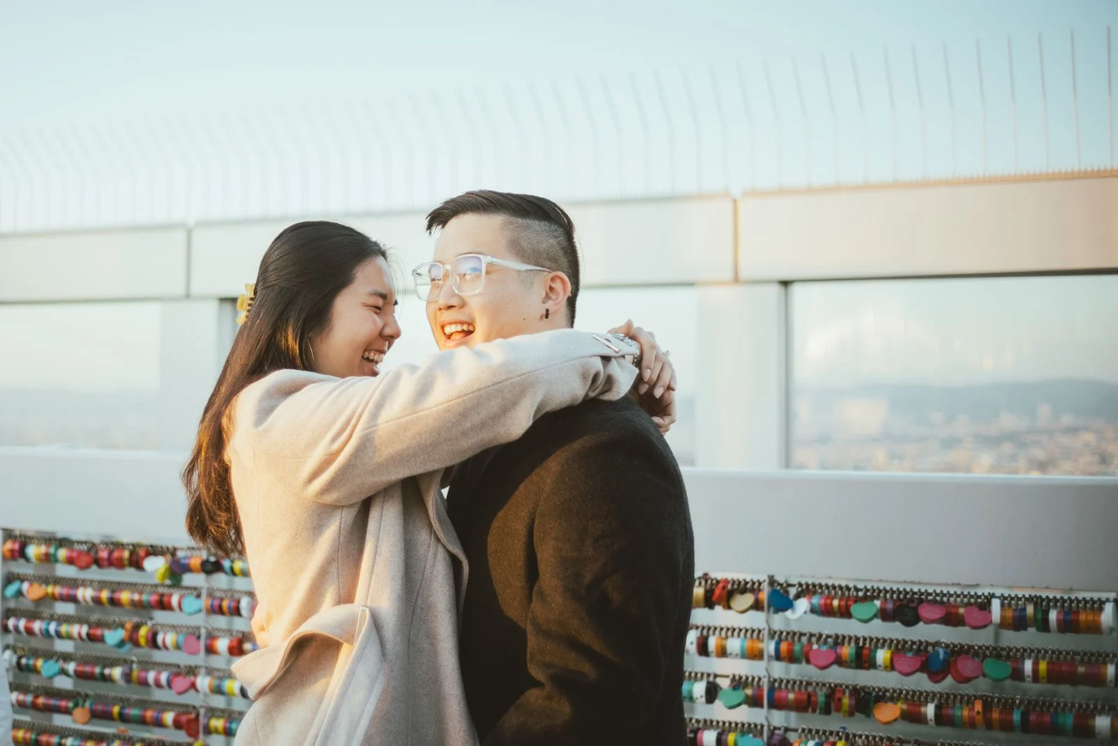 Sunset proposal photoshoot at Umeda Sky Building 8 of 21