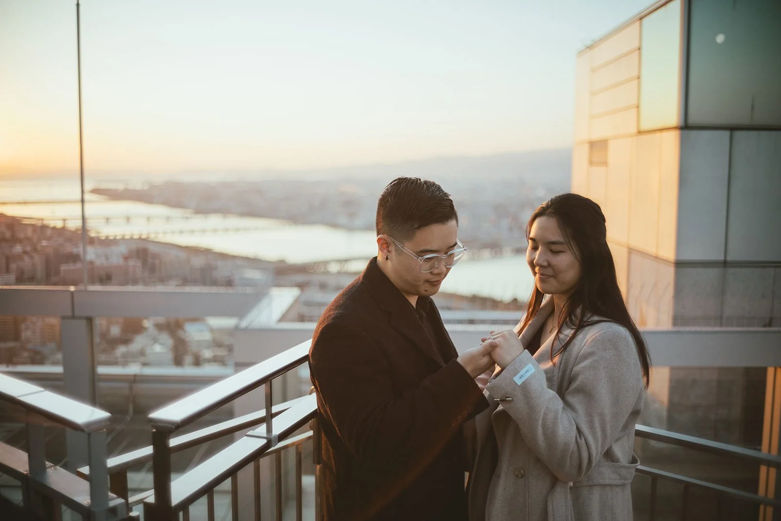 Sunset proposal photoshoot at Umeda Sky Building 17 of 21