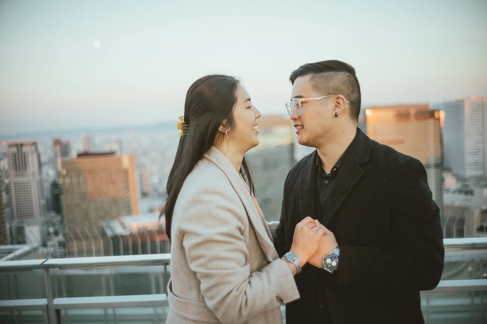 Sunset proposal photoshoot at Umeda Sky Building 20 of 21