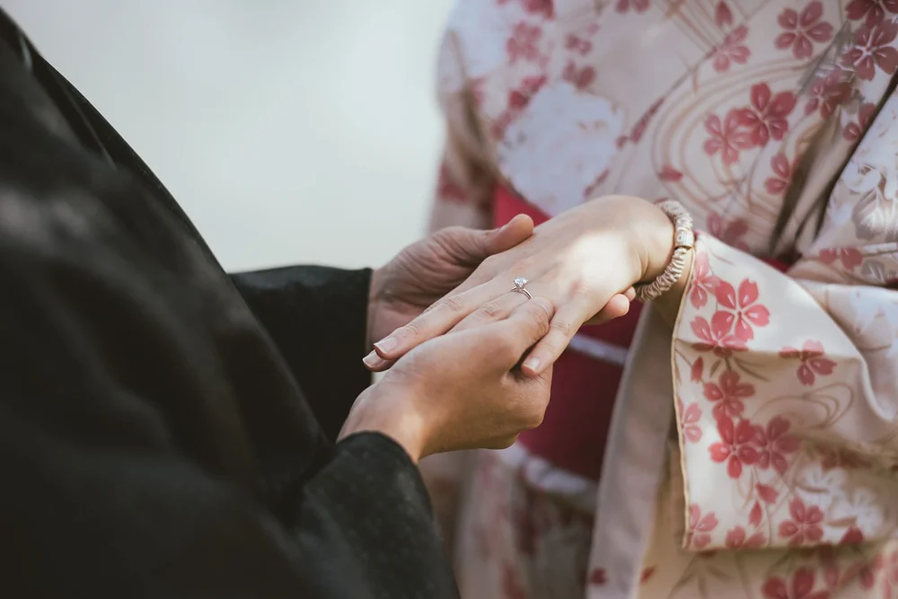 Kimono proposal photoshoot at Nara Park in autumn — photo 14