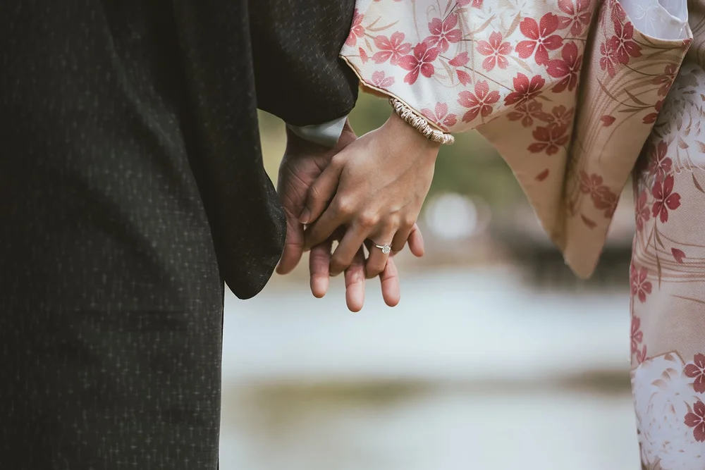 Kimono proposal photoshoot at Nara Park in autumn — photo 15