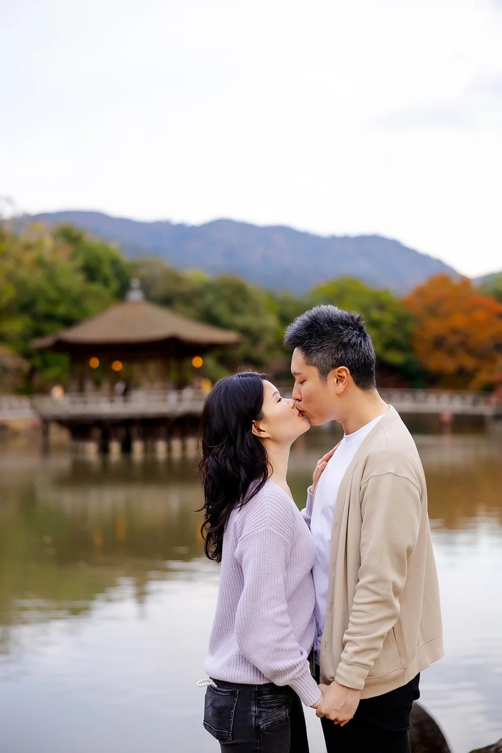 Autumn sunset proposal photoshoot at Nara Park — photo 15