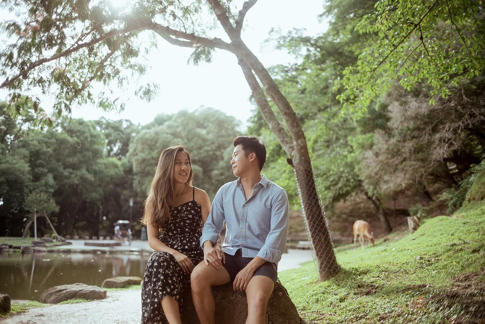 Summer sunset proposal photoshoot at Nara Park — photo 15