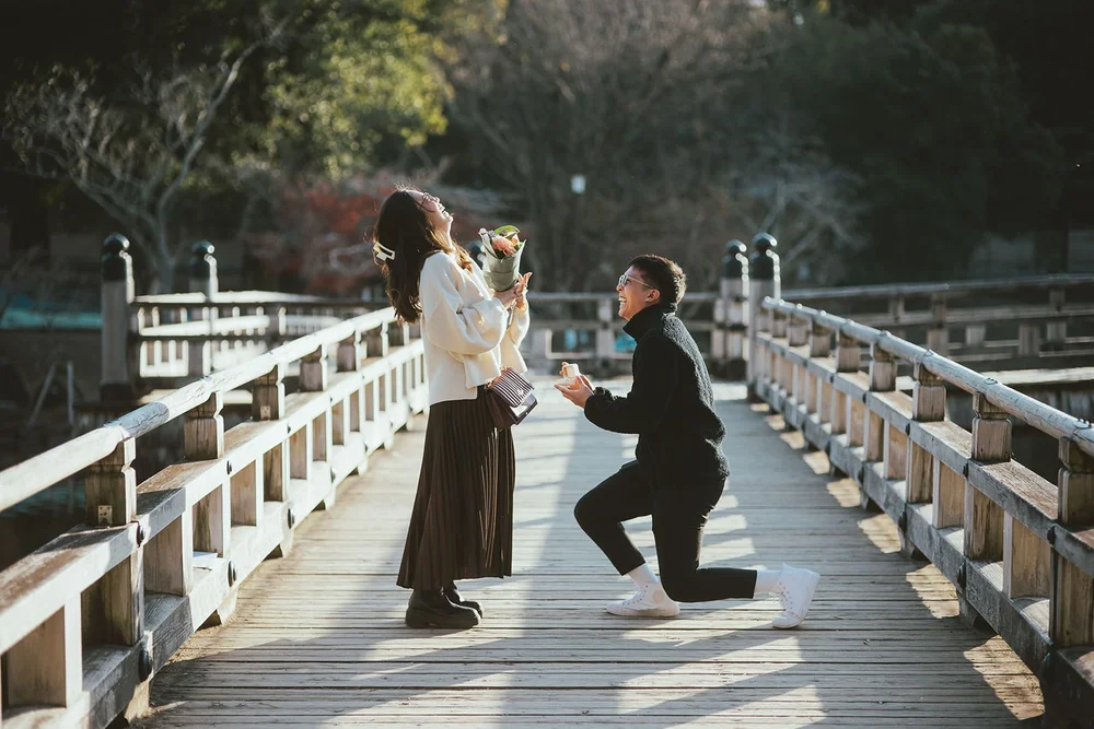 Winter proposal photoshoot at Nara Park — photo 2