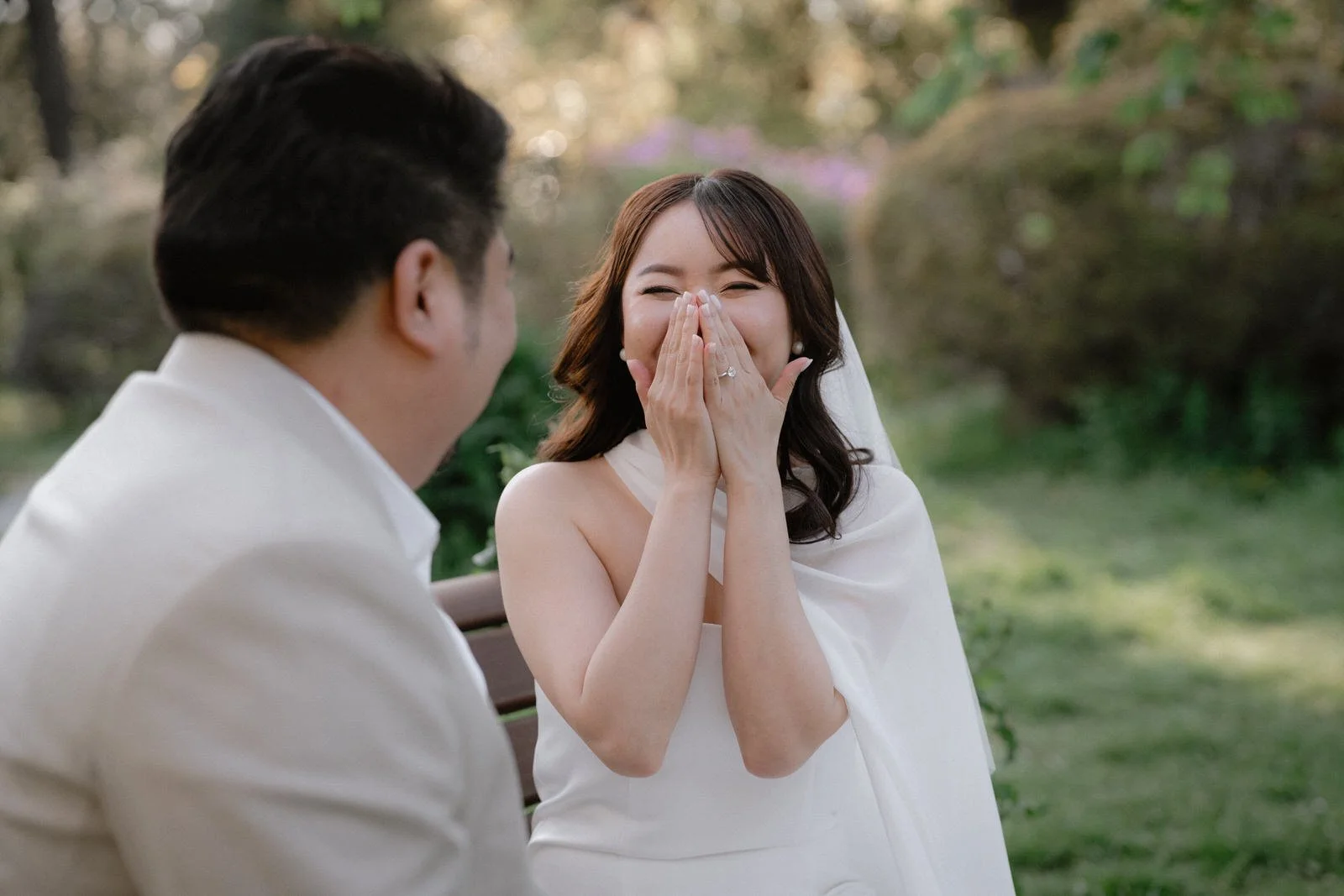 Pre-wedding photoshoot at Cherry Blossoms + Marunouchi, Tokyo, photo 15 of 30