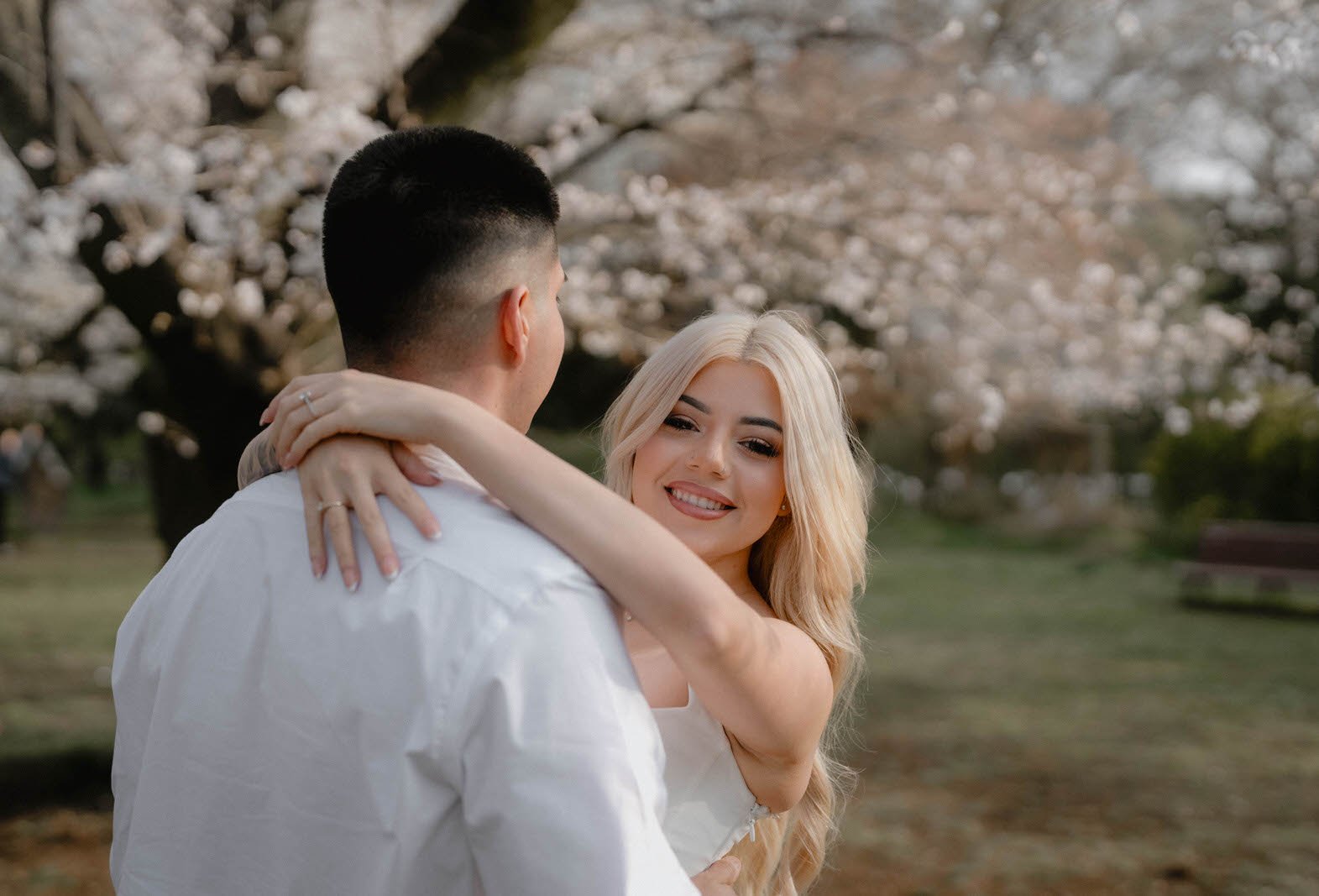Pre-wedding photoshoot at Cherry Blossoms, Tokyo, photo 17 of 25