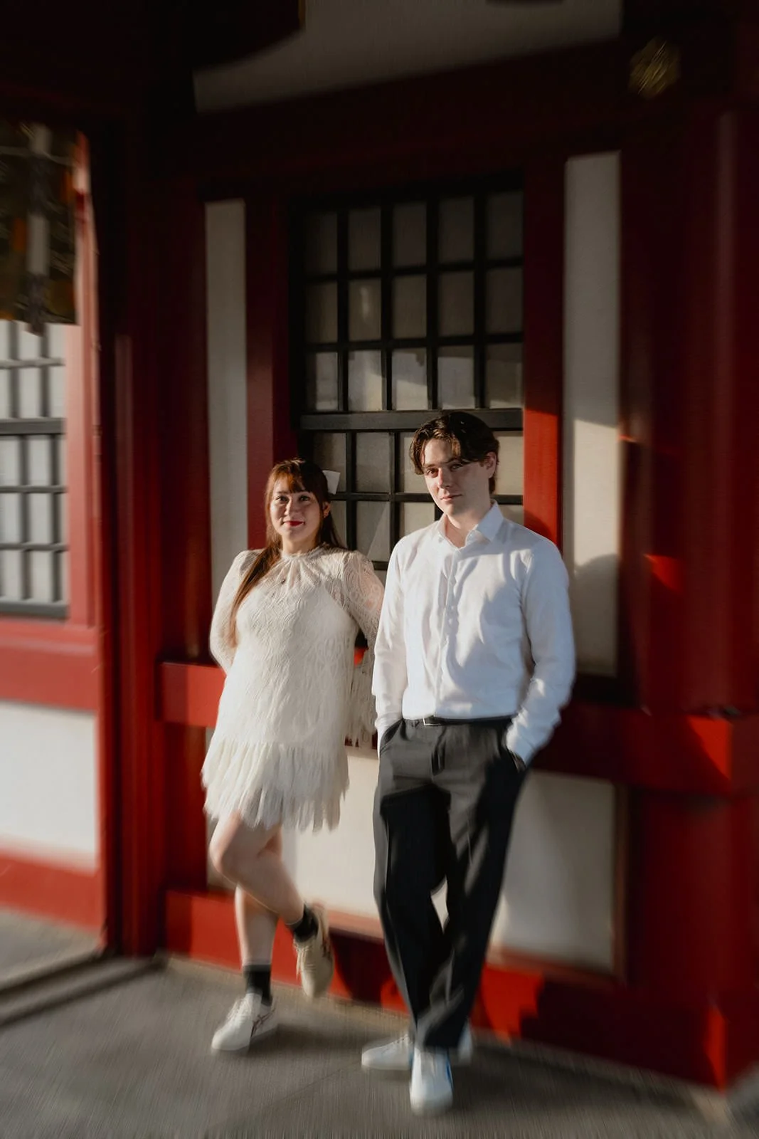 Pre-wedding photoshoot at Hie Shrine and Yurakucho, Tokyo