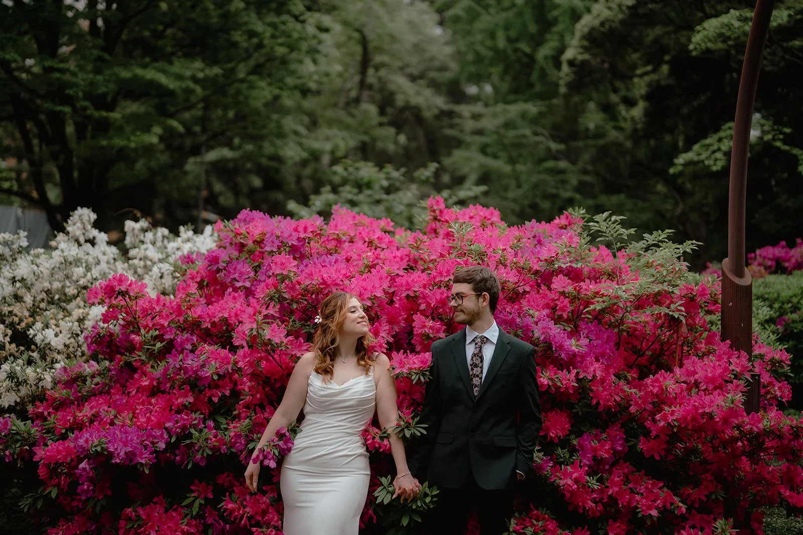 Pre-wedding photoshoot at Hibiya Park, Tokyo