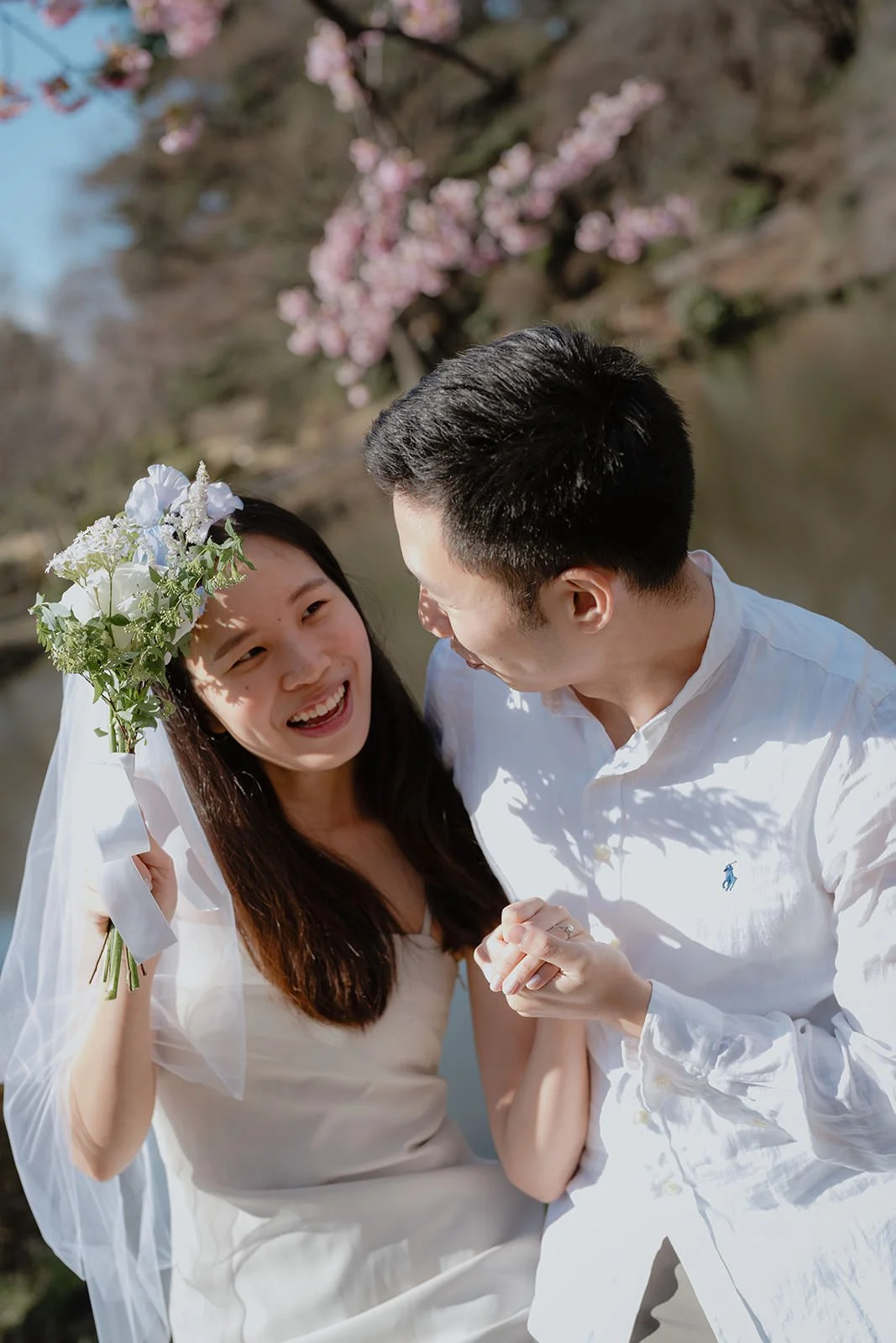 Pre-wedding photoshoot at Shinjuku Gyoen, Tokyo, photo 8 of 30