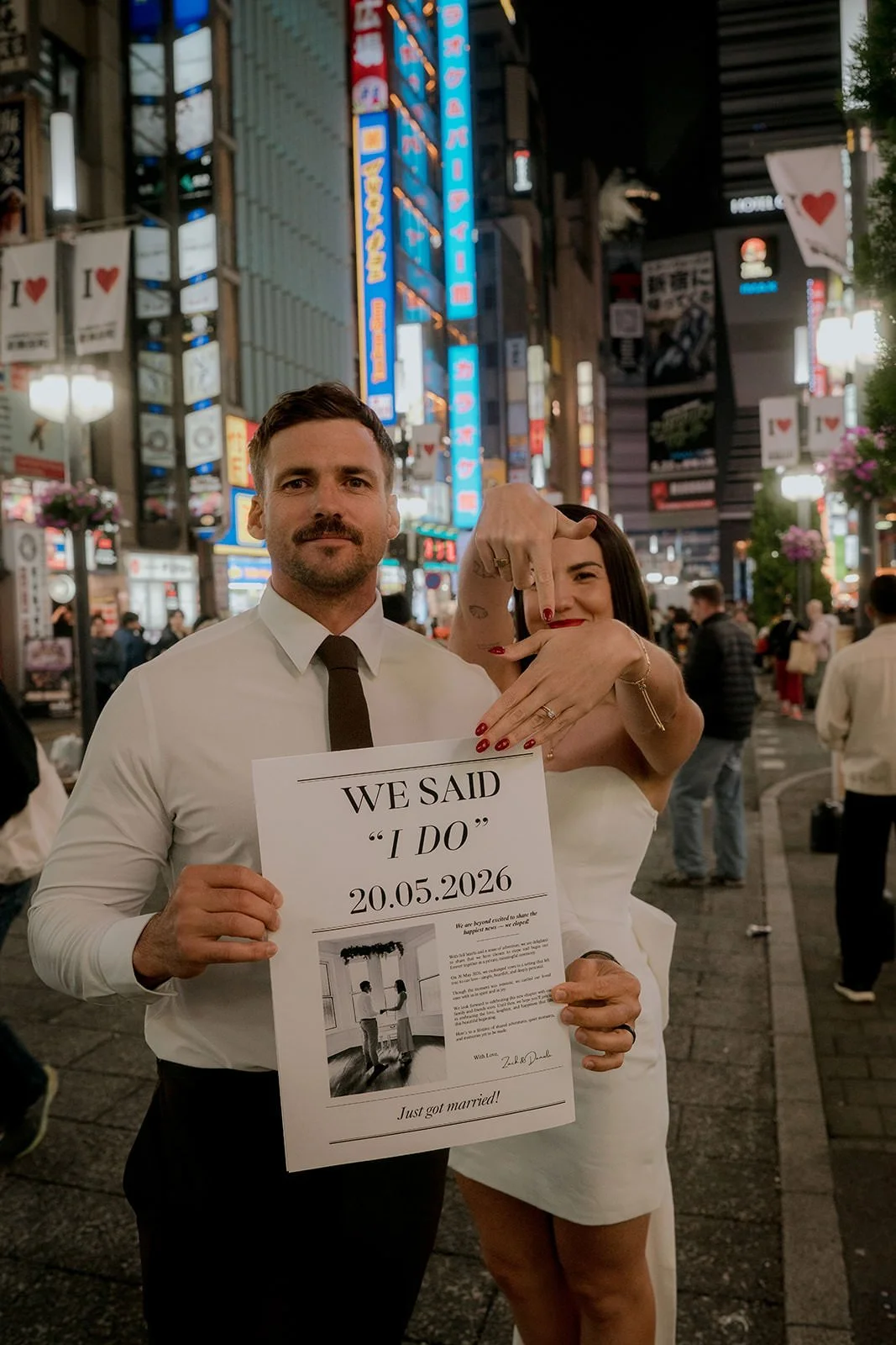Pre-wedding photoshoot at Shinjuku, Tokyo, photo 16 of 30