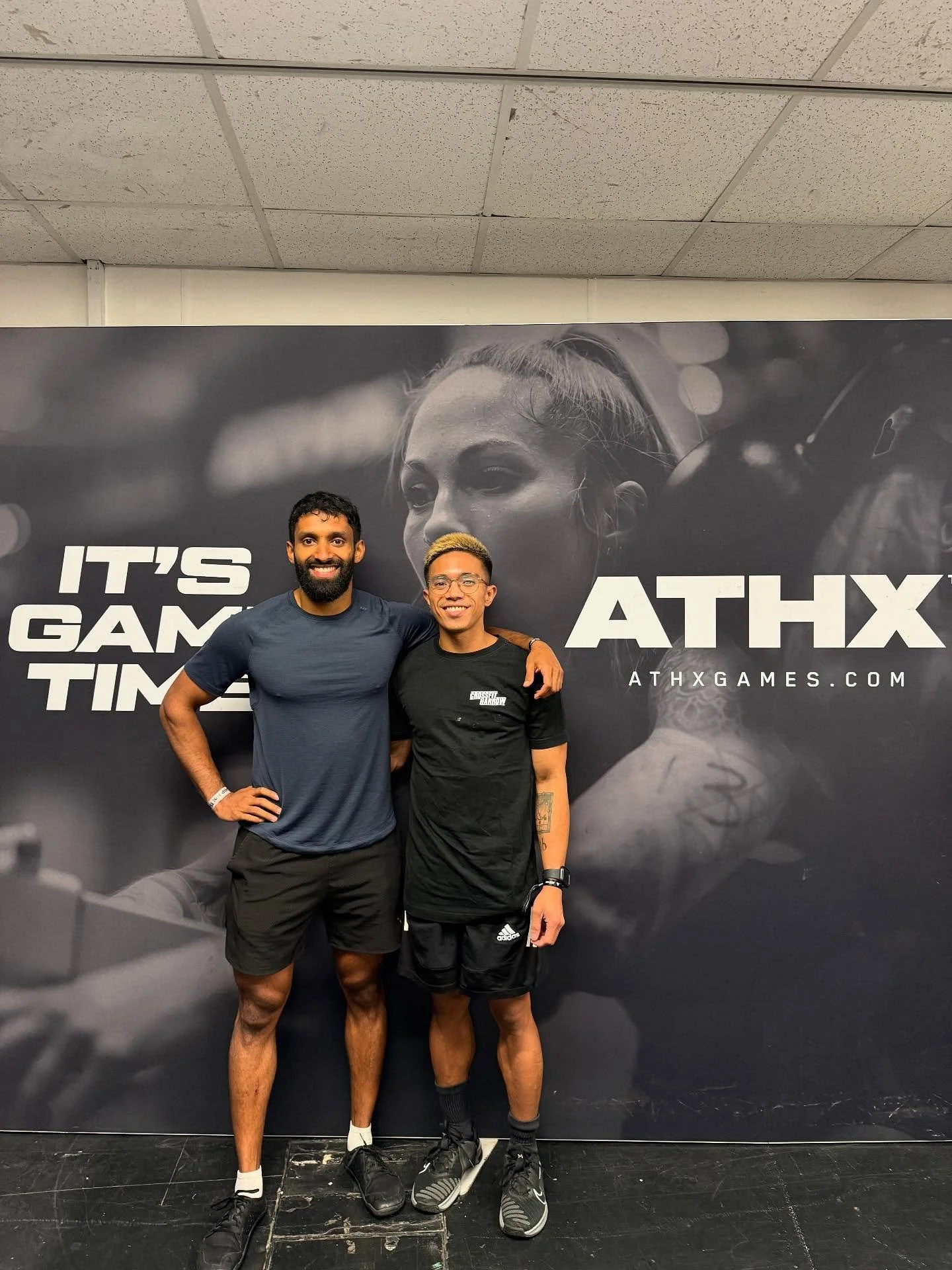 Had a great time at ATHX Birmingham. Fun and varied workouts. Good job @darylramos we smashed it! Video is 130kg back squat for 5.