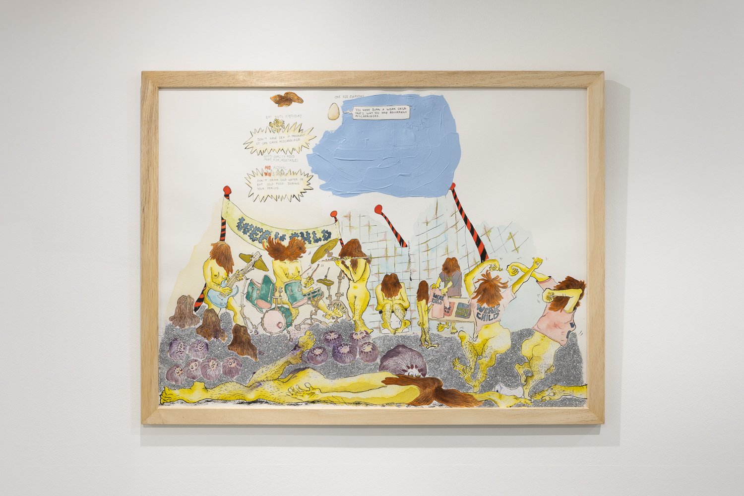 Weak Child, India ink and watercolour on heavy paper, 61 x 80.5 cm