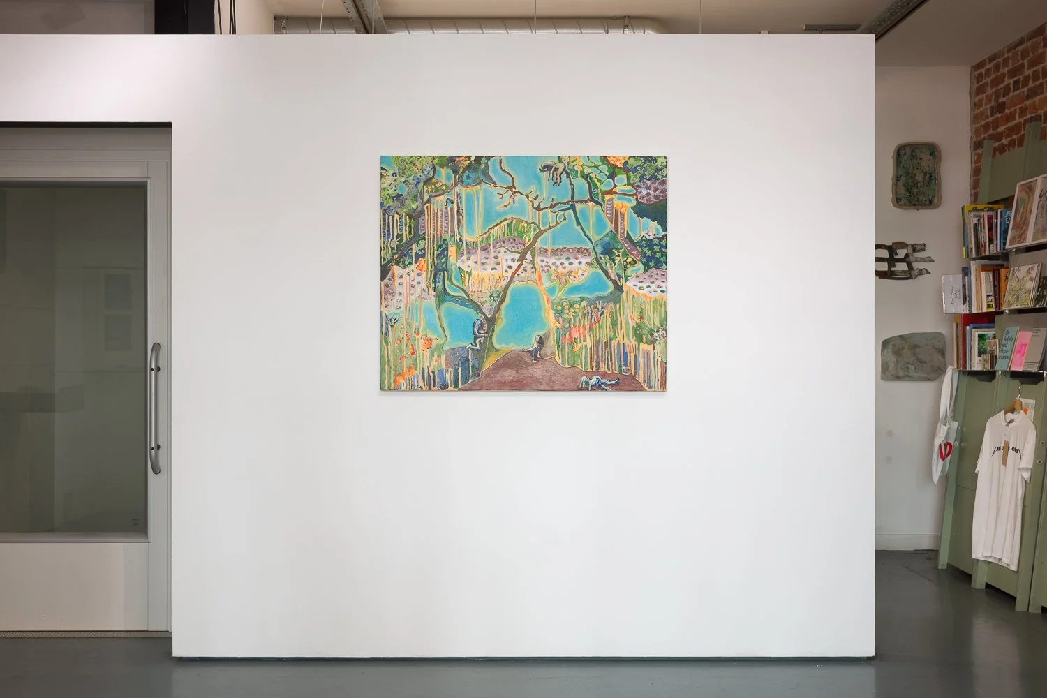 On Vacation, 2025, oil and acrylic on canvas, 109.5 x 90 cm