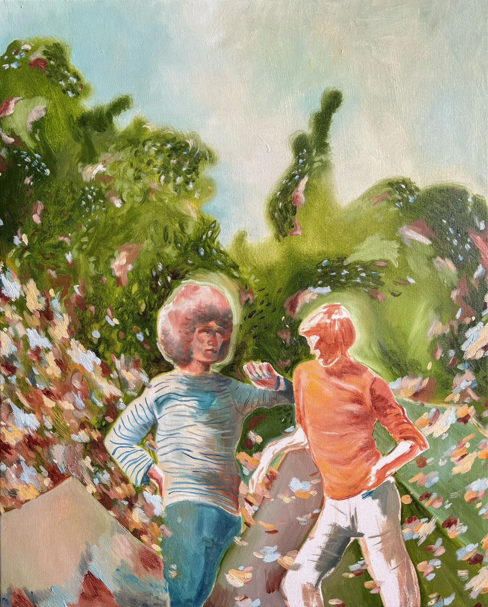 Le Bon Vieux Temps Ne Finit Jamais, Oil on canvas, 80 x 65cm, 2025