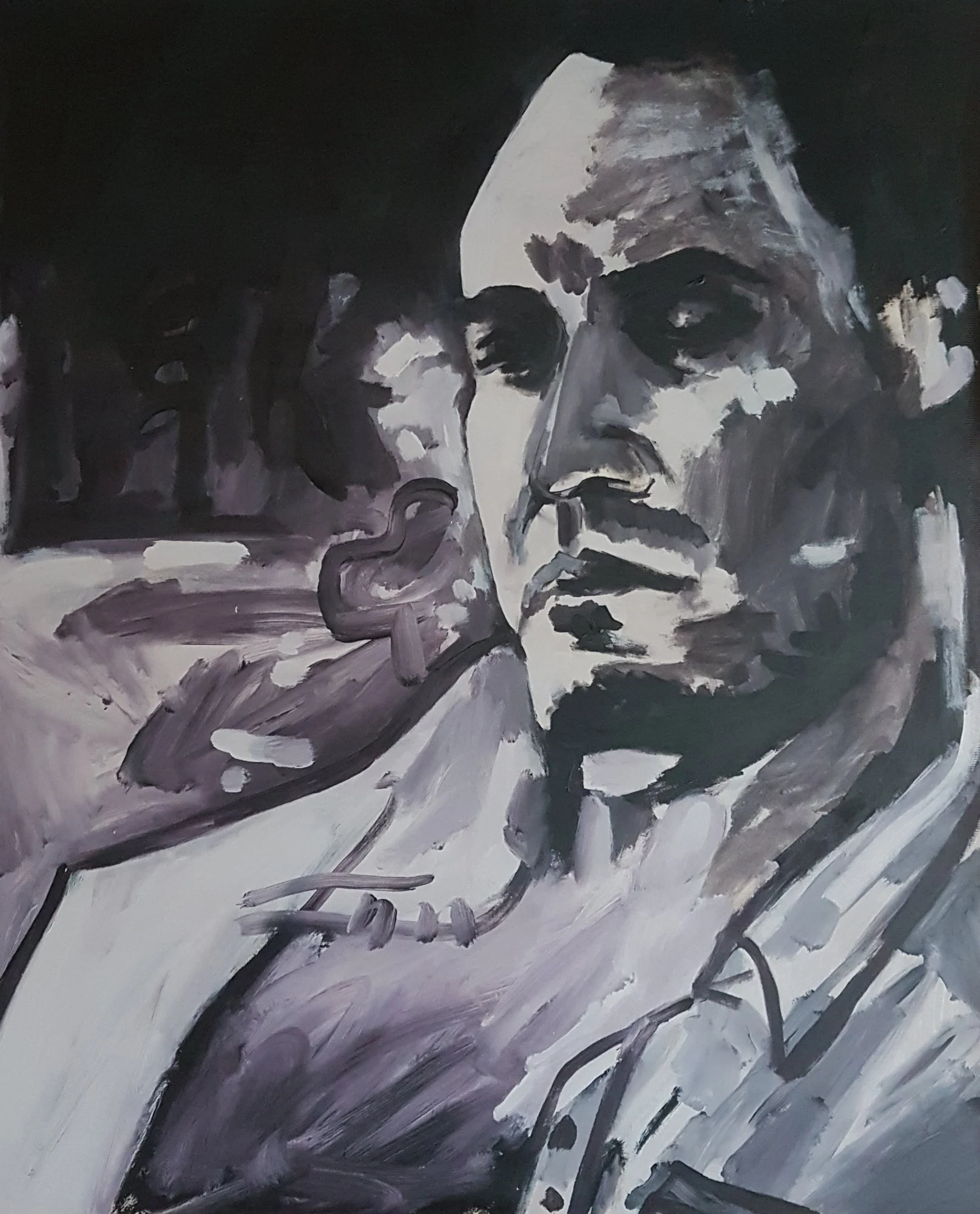 Duncan, 2021, acrylic on canvas, 70cm / 80cm