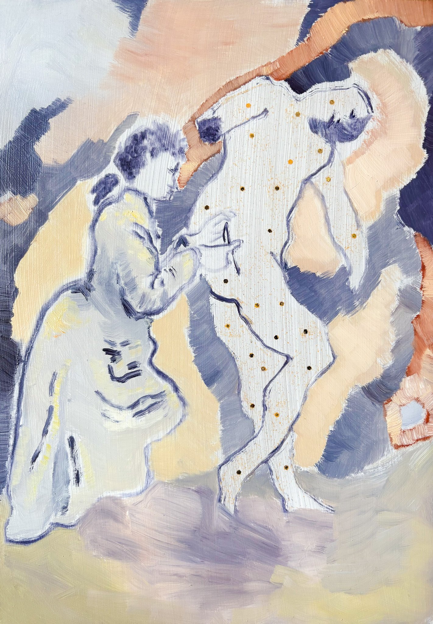 Camille, 2025, oil on wooden board, 27.9 x 21 cm