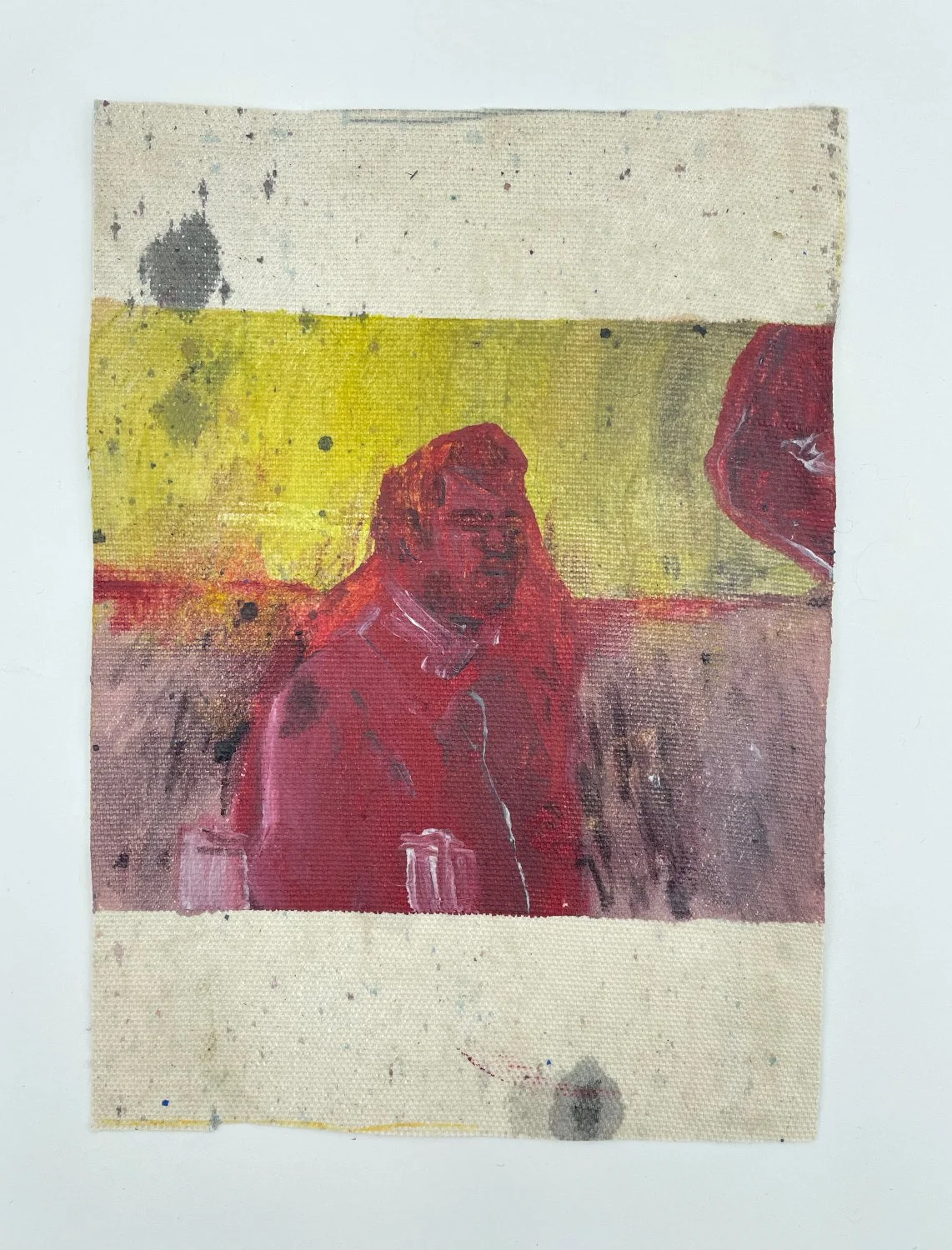 The Waiting Room N°1, 2021, acrylic on canvas, 13cm / 18cm