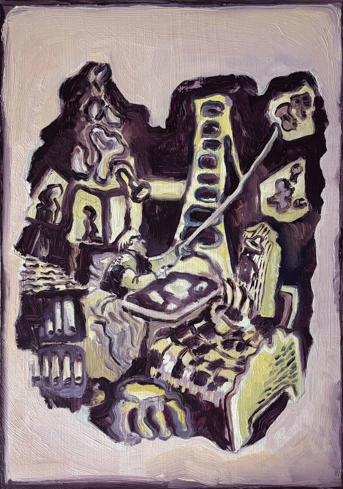 Henri, 2025, oil on wooden board, 27.9 x 21 cm