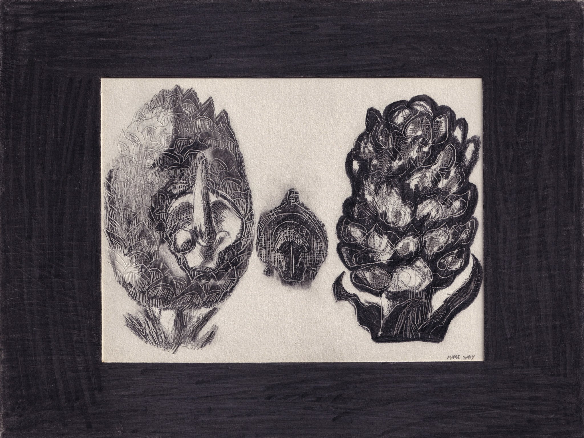 An Anatomy,
2023, Graphite pencil on heavy paper, 22.7cm x 30.3cm.