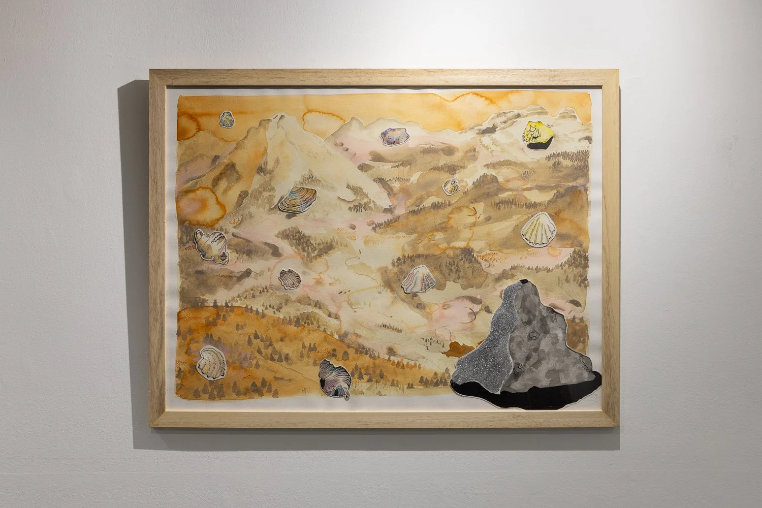 Bucolic, 2026, India ink and watercolour on heavy paper, 61 x 80.5 cm