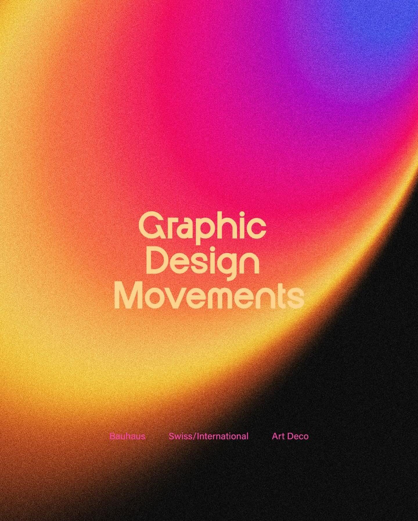 Explore Graphic Design Movements with @wearecreative.co team 🔷🟧🟢