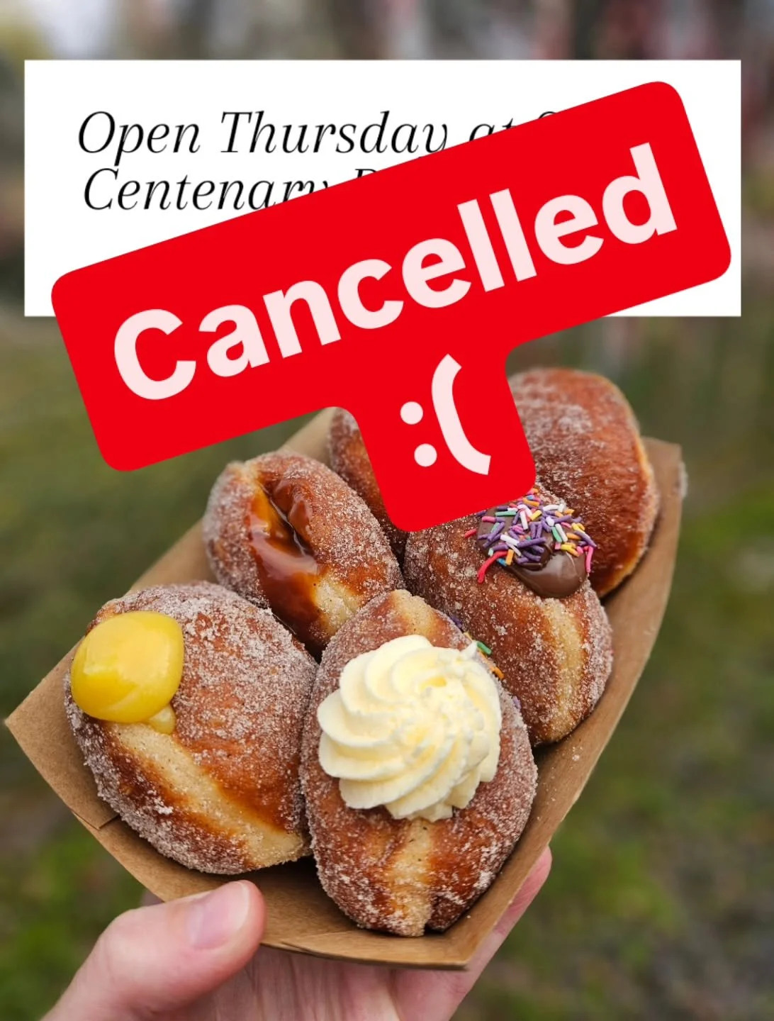 Today has been Cancelled in Seville. We are SO SO Sorry for the inconvenience. We are having generator issues :( 
We will keep you informed of updates as we get them. But we are off to take the generator back to get checked today 🤞🤞 hopefully a qui