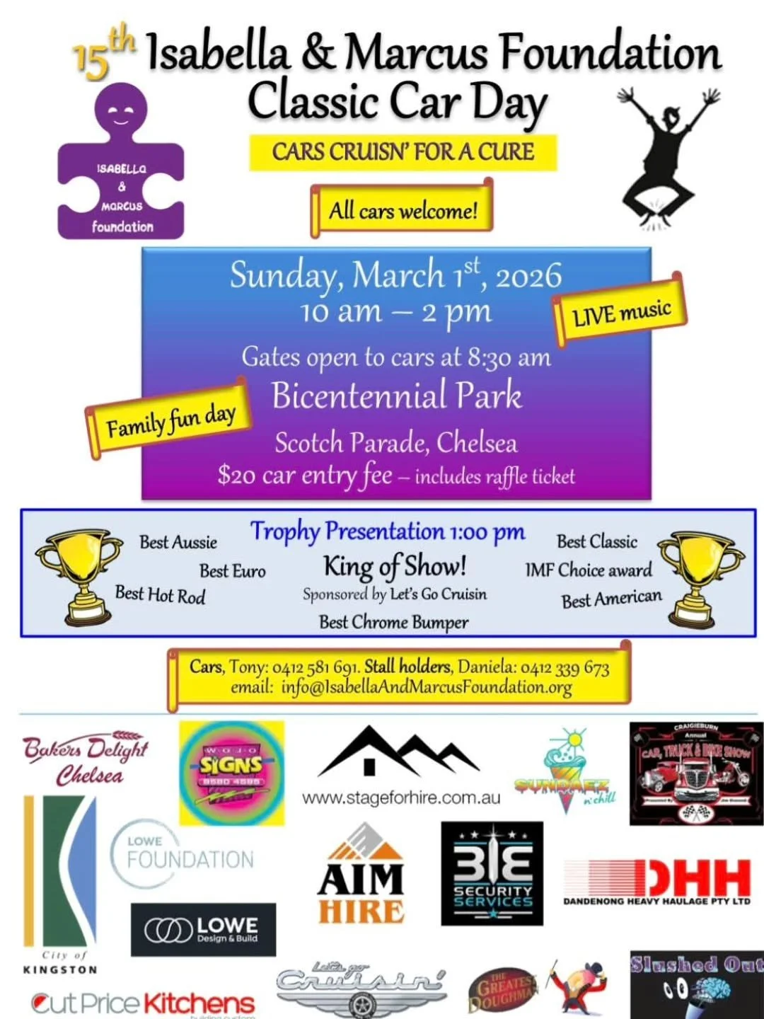 This Sunday is @isabellamarcusfoundation 15th annual show!!! We are honoured to be apart of this event.

With the support of the classic car community the charity has funded a clinical trial, is training more scientists and provided 12 grants to rese