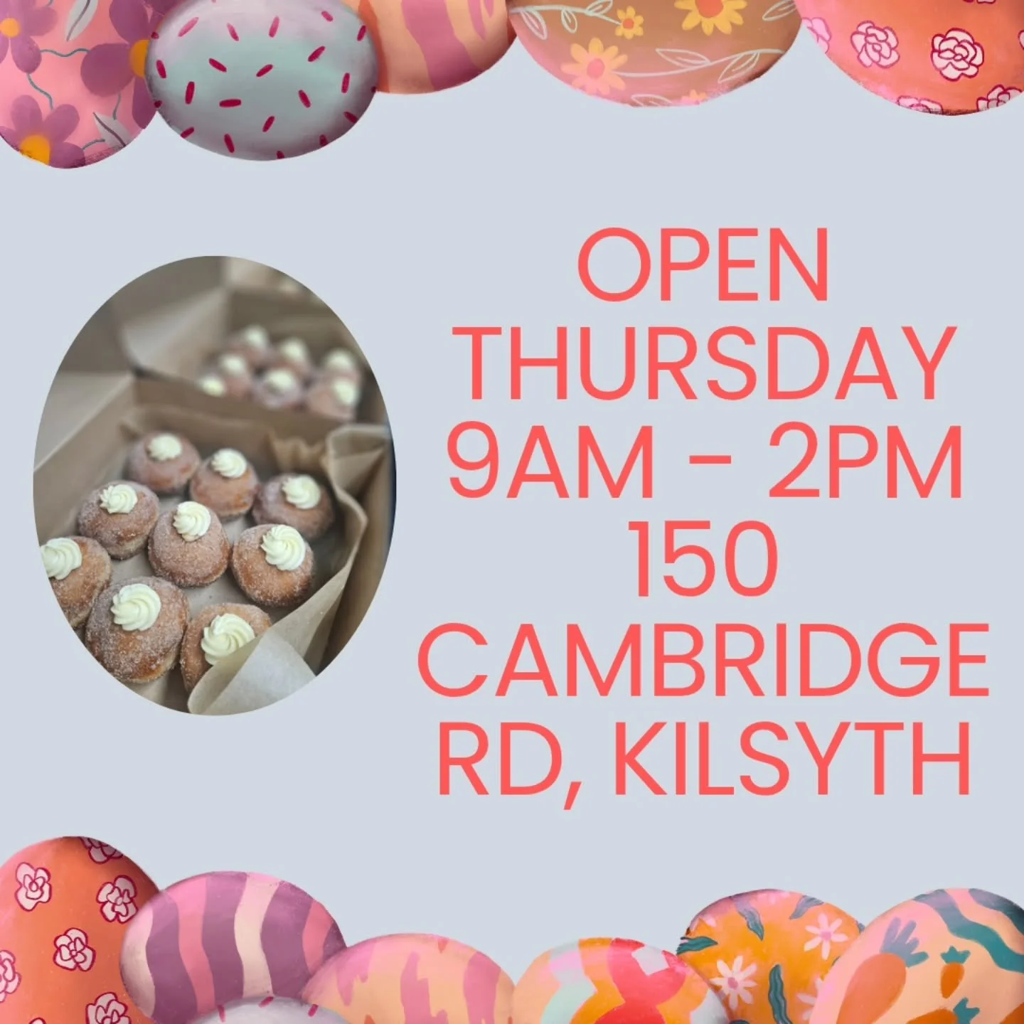 🐰✨ We&rsquo;re OPEN today before the Easter break! ✨🐰

Swing by from 9am &ndash; 2pm at 150 Cambridge Rd, Kilsyth and grab your fix of fresh, from-scratch doughnuts 🍩💛

We&rsquo;ll also be alongside The Wattle Tree Co, so it&rsquo;s the perfect c