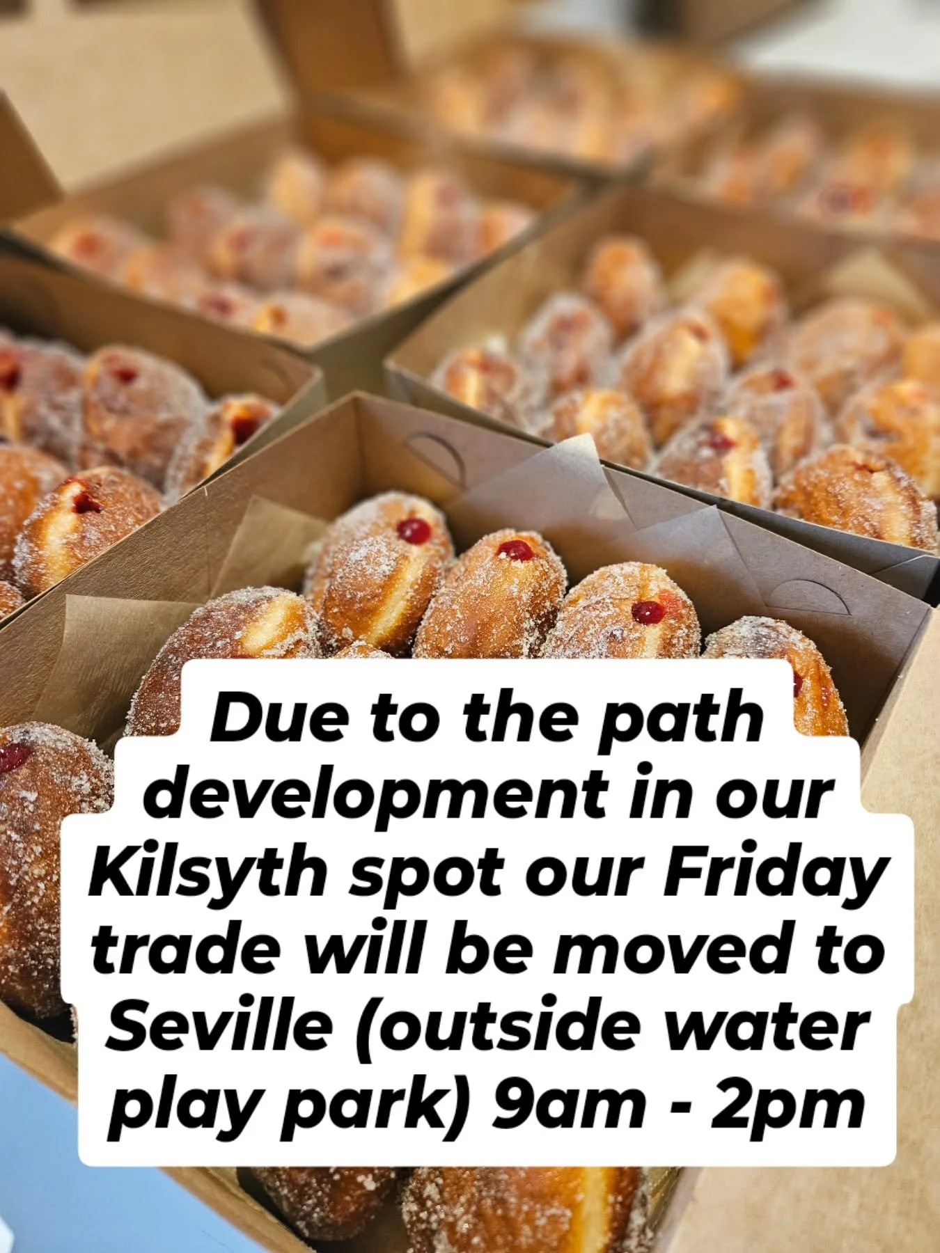 🚨🚧 Due to the construction in our Kilsyth location we will be Open Friday outside Seville Water Play Park 9am - 2pm. 
Sorry for the change of location, we will be in Kilsyth at The Elizabeth Bridge Rd Oval on Sunday 😊 

See you tomorrow in Seville