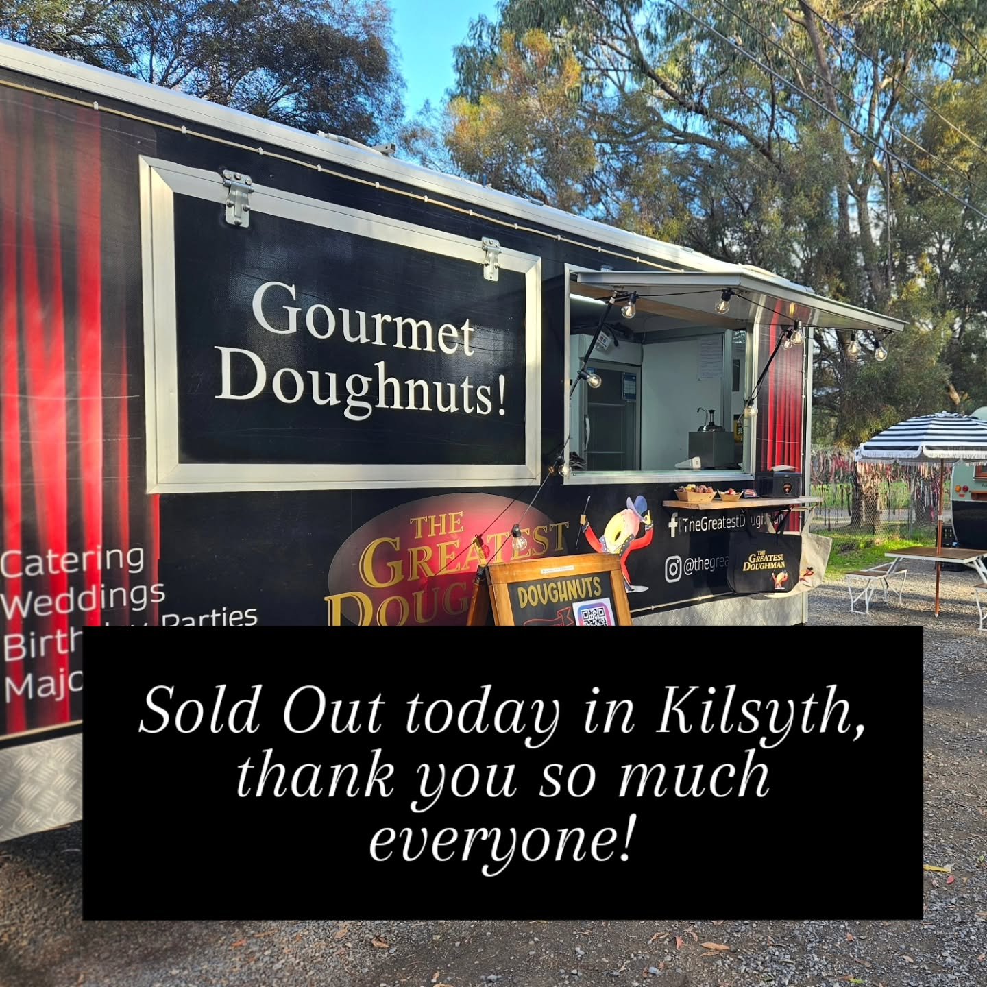 Kilsyth&hellip; you legends did it again &mdash; SOLD OUT roadside today! 🍩❤️

What a beautiful day it turned out to be. A huge thank you to everyone who stopped by for doughnuts, smiles, chats and support.

The littlest Doughman was especially exci