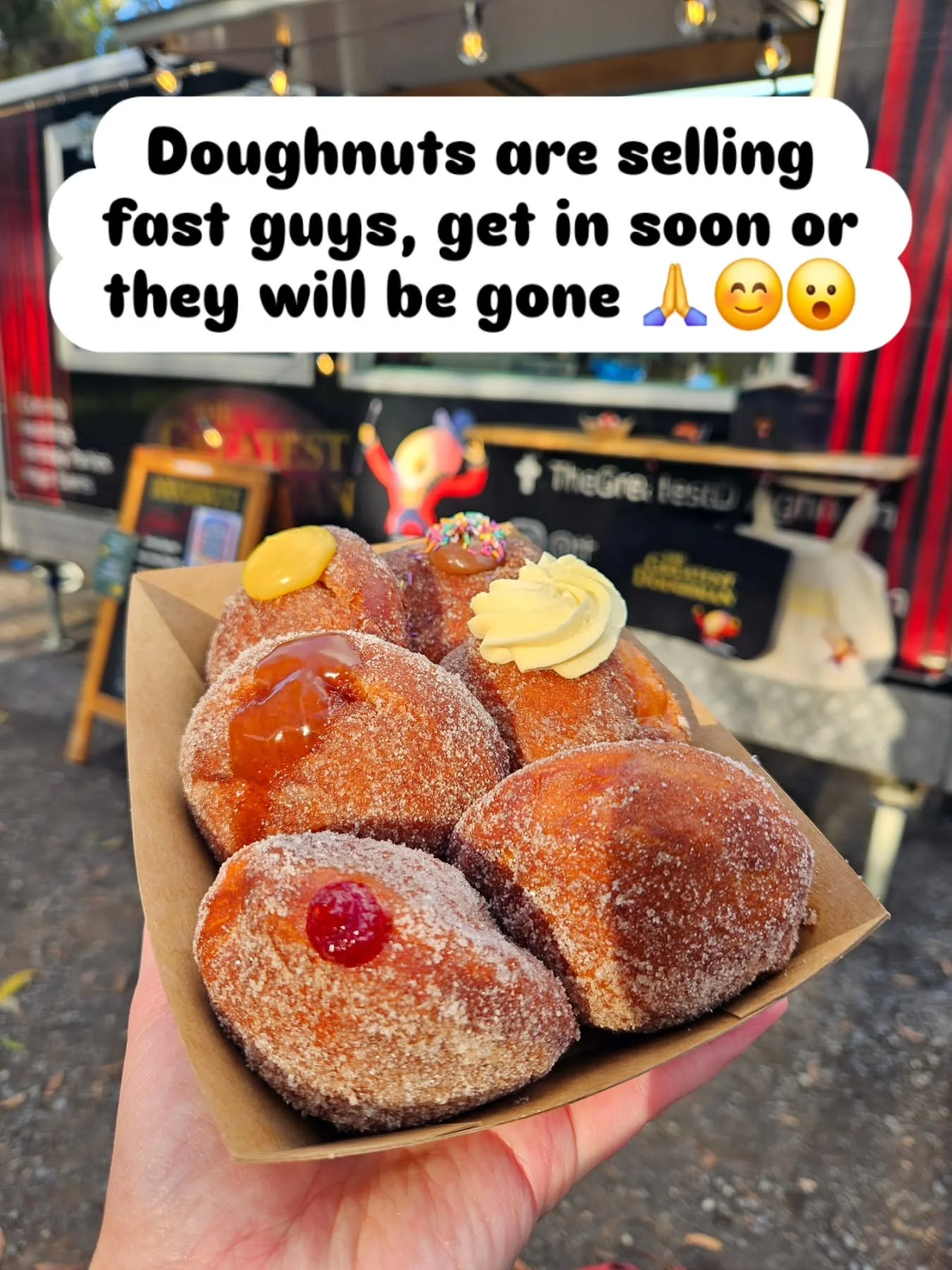 🚨 DOUGHNUT ALERT! 🚨

These doughnuts are flying out faster than we can make them! 🍩💨

If you've been thinking about stopping by, this is your sign! We're on track to SELL OUT by 2pm, so don't leave it too late or you might be left with doughnut d