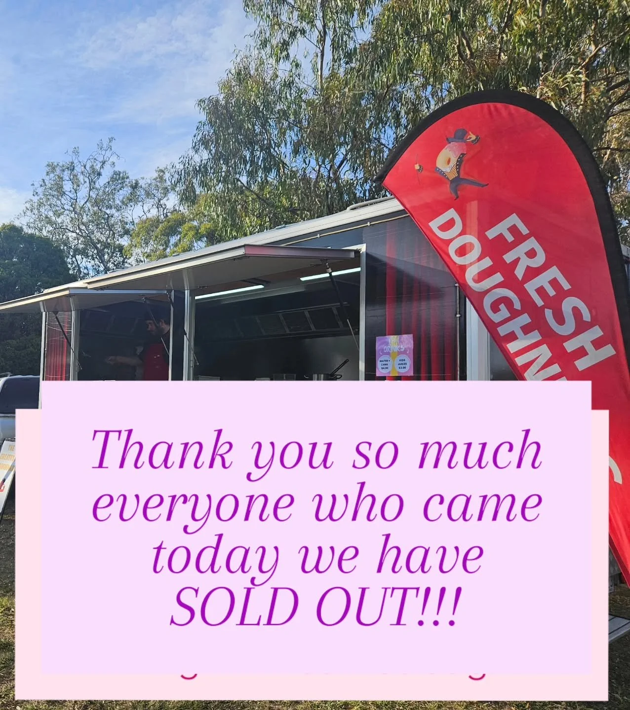 Thank you so so much everyone! We have Sold Out today @ringwoodeastmarket . 

Thank you  for being so patient. We are so grateful for each and everyone of you! 🙏🍩🫶❤️ 
We hope you have a wonderful long weekend!

We are signing off for a few days of