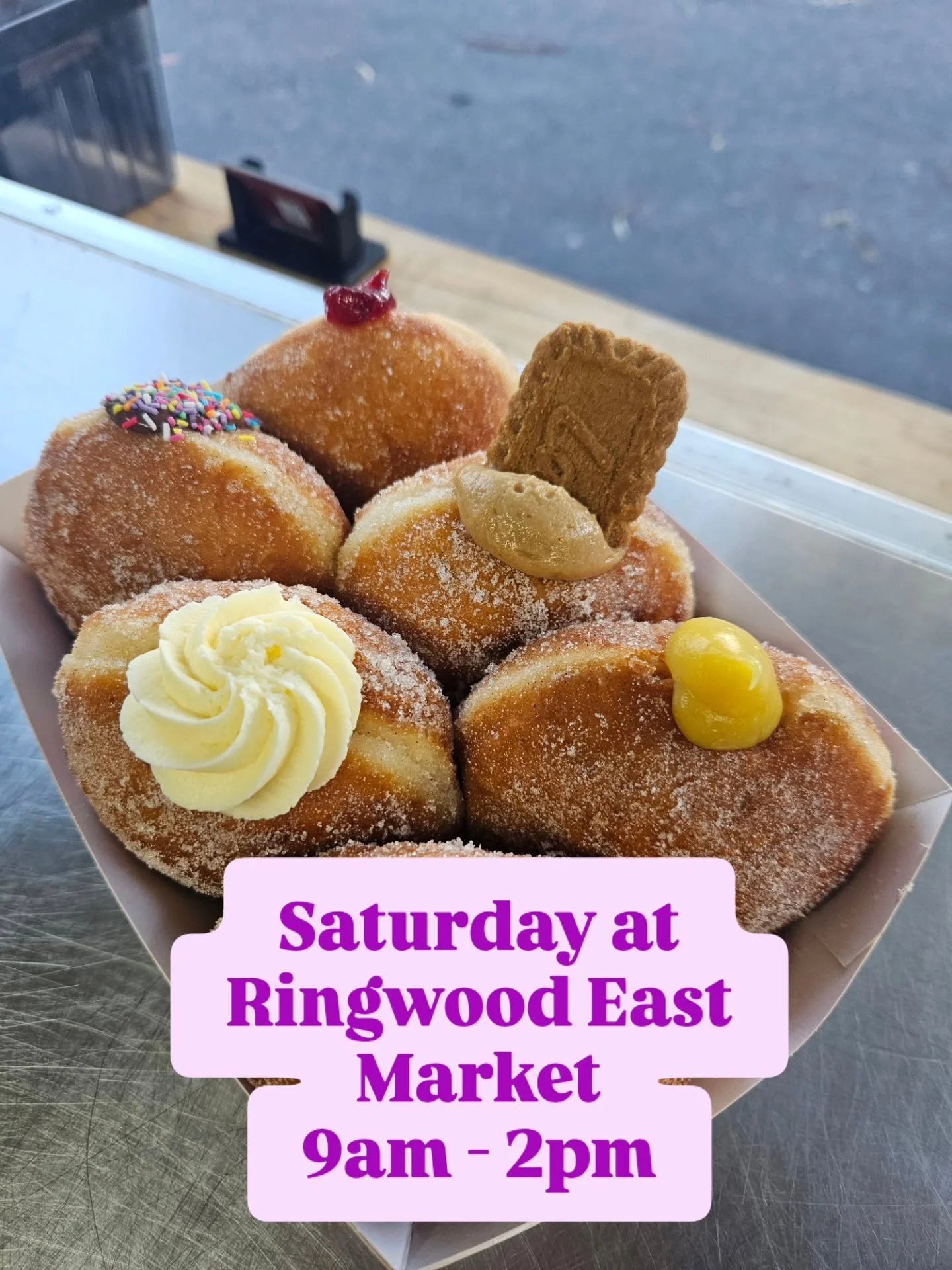 🌧️🍩 GOOD MORNING, RINGWOOD!!!🍩🌸

It may be a wet Spring day, but that&rsquo;s no reason to stay home! ☔️💃 Come treat yourself to some freshly made, delicious doughnuts at the Ringwood East Market today! 😍🍩

📍 Ringwood East Market
⏰ 9am &ndash