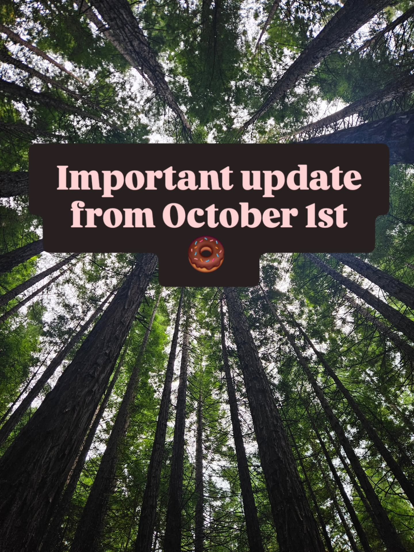 🍩 ✨️ We wanted to give our lovely customers a heads-up about a small change to our pricing from 1 October 2026.
Due to the new government and RBA rules around card payment surcharges, we can no longer charge a separate fee for card payments. 
✨️ Unf